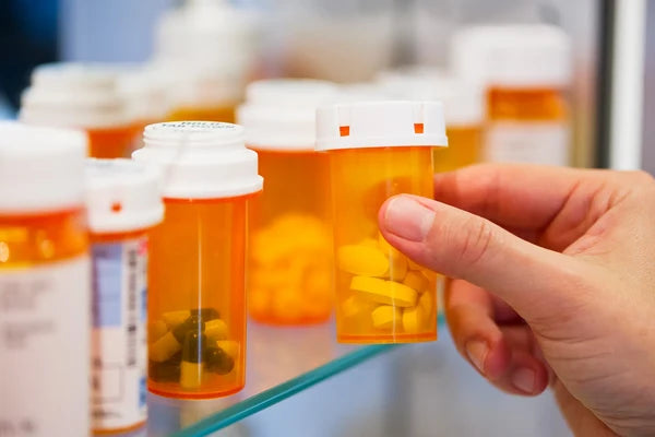 Prescription medication bottles