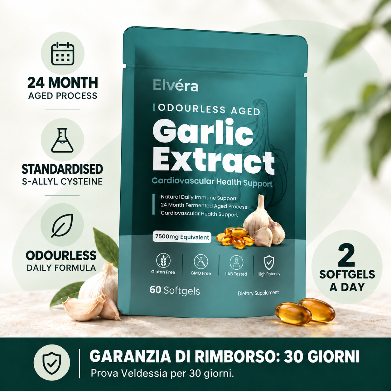 Veldessia Estratto di aglio invecchiato